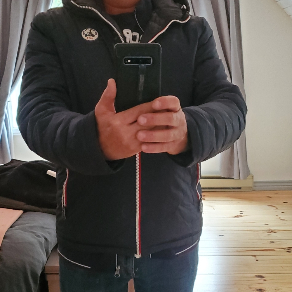 Manteau JOTT bleu marine réversible